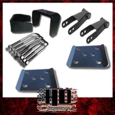 7" Lowering Drop Flip Kit Shackles Spring Plates uBolt 1973-87 C10 HD Suspension