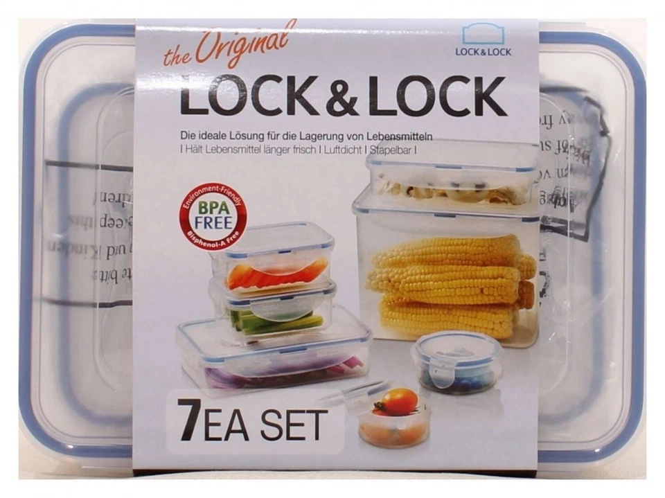 Gefrierdosen Lunchbox Deckel Aufbewahrung Behälter Frischhaltedosen Set 7 Stück - Bild 2 von 3