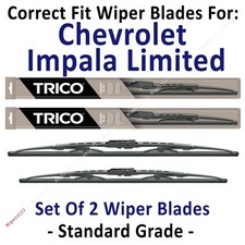 Wiper Blades 2-Pk Standard Wipers fits 2014+ Chevrolet Impala Limited 30221/210
