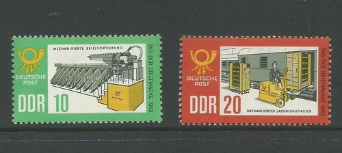 1963 Stamp Day Set of 2 Complete MUH/MNH SG E719 -E720.