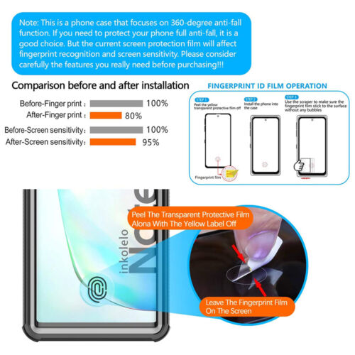 Per Samsung S21 S22 S23 360 custodia trasparente ibrida ibrida + proteggi schermo - Foto 18 di 27