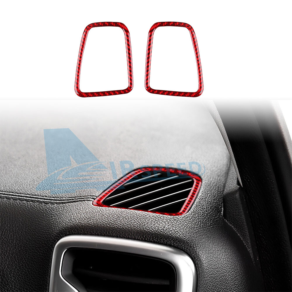 Carbon Fiber Front Side Air Vent Outlet Cover For Kia Sportage 2017-2021 Red