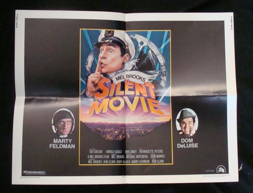 SILENT MOVIE movie poster MEL BROOKS DOM DELUISE 1/2sheet 1976 - Picture 2 of 2