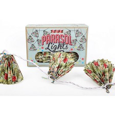 PARASOL LIGHTS vintage retro style SUMMER HOUSE PARTY FESTIVAL set of 10 indoor