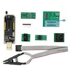 CH341A Programmer + SOIC8 Test Clip +1.8V Adapter&SOP8 Adapter For  24/25 Series