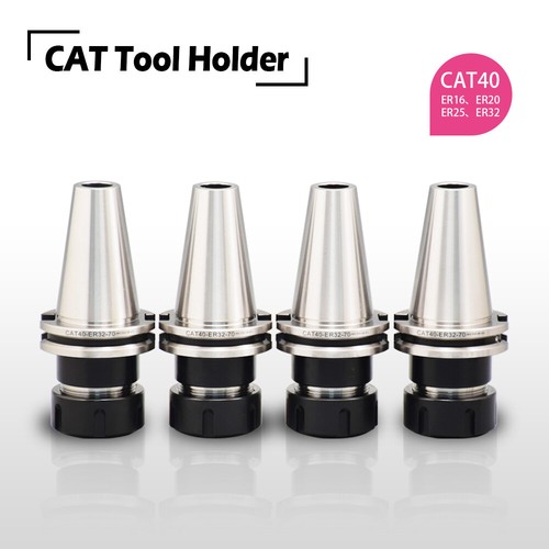 US 4Pcs CAT40 Tool Holder ER32 Collet Chuck 70mm Long for Milling Lathe Machine - Picture 2 of 9