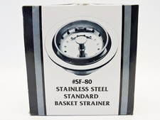 Drain  Basket Strainer SF-80 Stainless Steel, Standard 3.5" 3-1/2 for Kitchen 