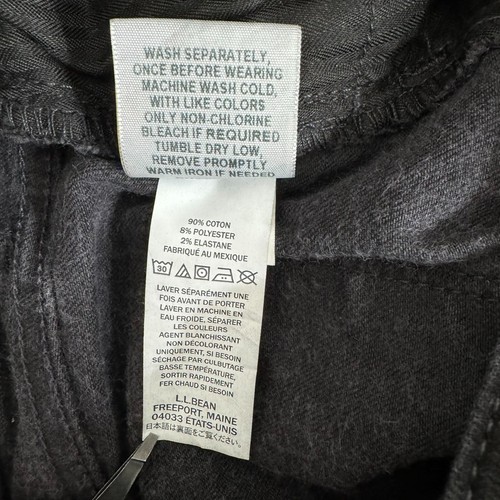 LL Bean Jeans Women 14 Tall Black True Shape High Rise Slim Leg Denim Distressed - Picture 5 of 11