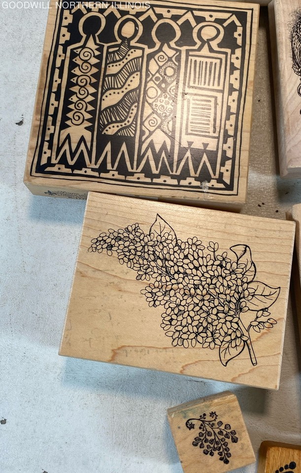 Rubber Stamps Letter Writing Scrapbooking Lot Seasonal Christmas