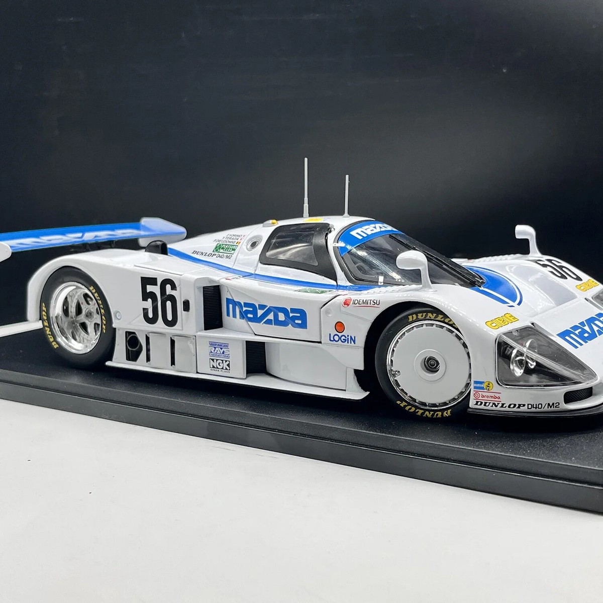 ミニカー IXO 1/18 Mazda 787B IXO 1/18 Mazda 787B #56 24H of Le Mans White Diecast Car