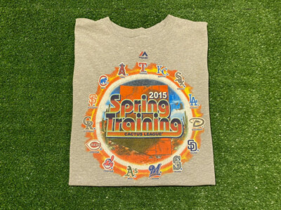 Retro Y2K Majestic Cactus Leage Spring Training MLB Baseball t-shirt XL Indians