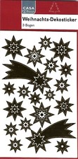 60 Weihnachts-Dekosticker  Komet und Sterne" von "CASA Deco" Neu & OVP