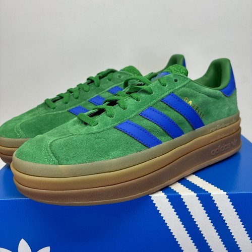 Adidas Originals Gazelle Bold Plateauschuh Damengröße 8 grün blau Gummi IE1370 - Bild 6 von 9