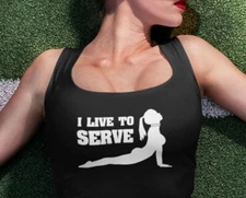 Live to Serve Master Shirt Slut Tank Top Slutty Clothes B D S M Gear Fetishwear