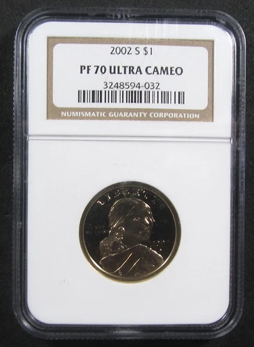2002-S $1 NGC PF70 Ultra Cameo. Desirable registry grade. (1024216)