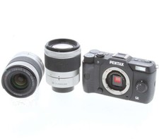 Pentax Ricoh Q10 W. Two Lenses 02 5-15mm Lens / 06 15-45mm Lens Kit Black