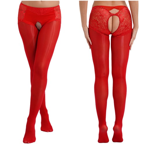 Mujeres Pantimedias Cómodas Medias Suave Bodystocking Recorte Ropa Interior Elástica - Imagen 14 de 95
