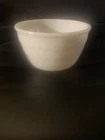 GE White Milk Glass Stand Mixing Bowl 7-1/4" X 4 1/2 " Ribbed 1.5 Qt Heavy Vtg
