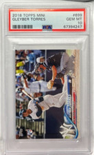 Gleyber Torres 2018 Topps Mini RC #699 SP - PSA 10 GEM MT - NEW YORK YANKEES