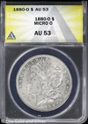 1880-O $1 Morgan Silver Dollar ANACS AU 53 | Micro O
