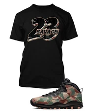 Mens Sneaker 23 Tee Shirt to Match J10 Duck Camo Big Tall Small Sport T