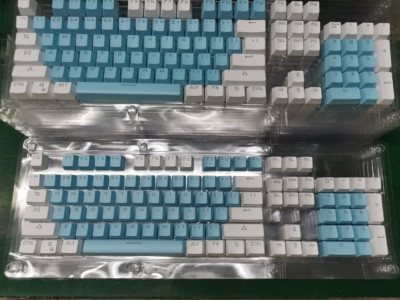 104 key mechanical keyboard key cap font transparent two-color injection molding