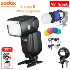 US Godox TT685II-N 2.4G TTL HSS Speedlite Flash+Magnetic Diffuser Kit for Nikon