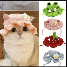 Handmade Cute Cat Hat For Cats Dogs Gifts
