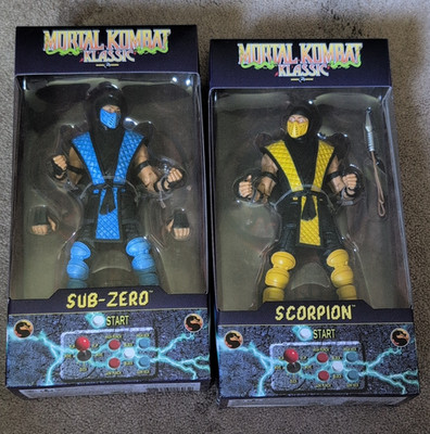 McFarlane Toys Mortal Kombat Klassic  Sub-Zero and Scorpion action figure boxed