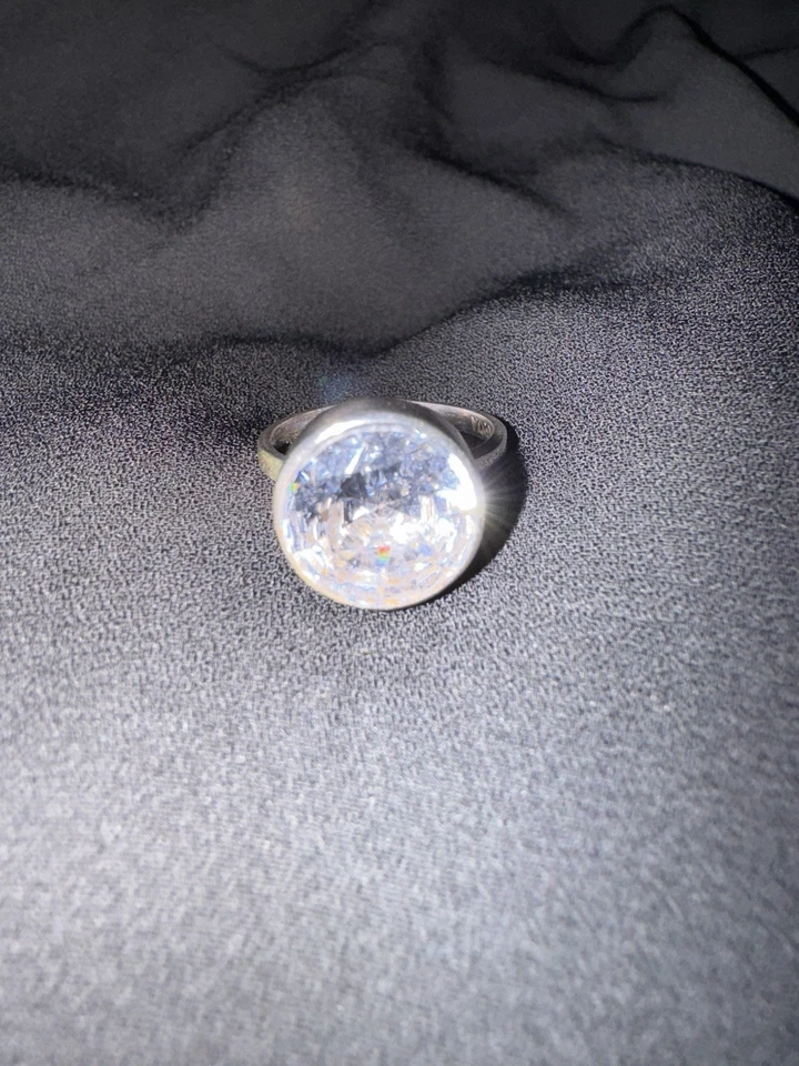 Silpada - Anillo de plata de ley .925 de piedra transparente talla 7 Foto 4 de 4