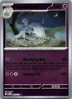 Houndstone -ME01: Mega Evolution 066/132 NM Reverse Holo