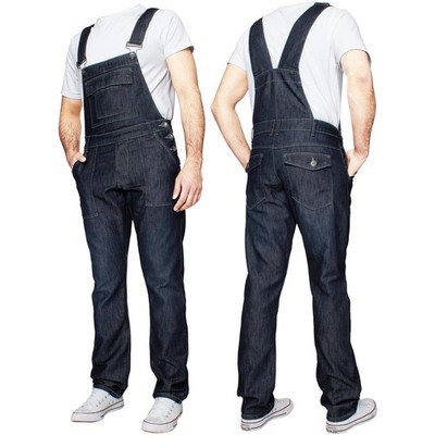 Enzo Jeans Latzhose Herren Denim Overall Jumpsuit Heavy Duty Workwear Dungaree