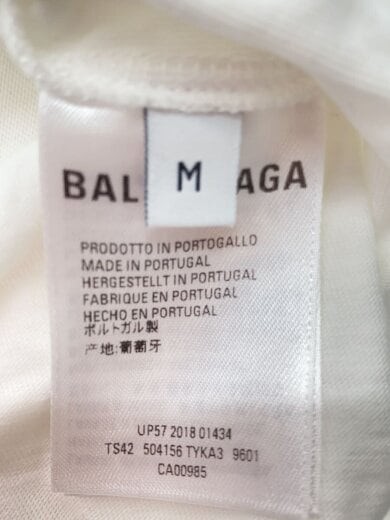 BALENCIAGA◆BBロゴ/Tシャツ/M/コットン/WHT/無地/504156 楽天市場】BALENCIAGA バレンシアガ【国内正規☆17年製】504156