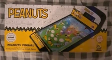 Peanuts Snoopy Electronic Tabletop Arcade Game PINBALL Machine Lights And Sound