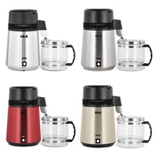 4L Electric Water Distiller 750/1750W Purifier 304 Stainless Steel Glass Filters