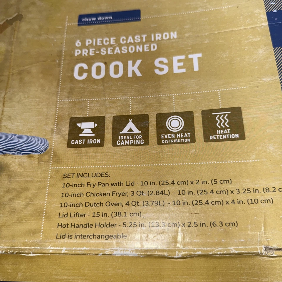 Stansport Pre-Seasoned Cast Iron Cook Set 6 Piece Set - Image 4 of 4