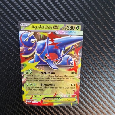 Pokémon Karte   Mega-Skaraborn EX   004/094  Deutsch   Fatale Flammen