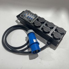 32A Single Phase Stage Audio Power Distribution Box with 6x16A Europe Sockets 22