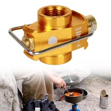 Camping Gas Refill Adapter Valve Outdoor Gas Stove Tank Canister Connector
