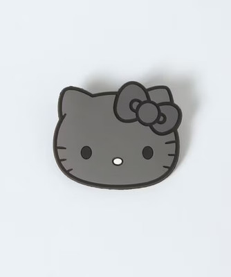Sanrio Characters x JEANASIS Hello Kitty Rubber Badge Black 2026 Summer JP LTD
