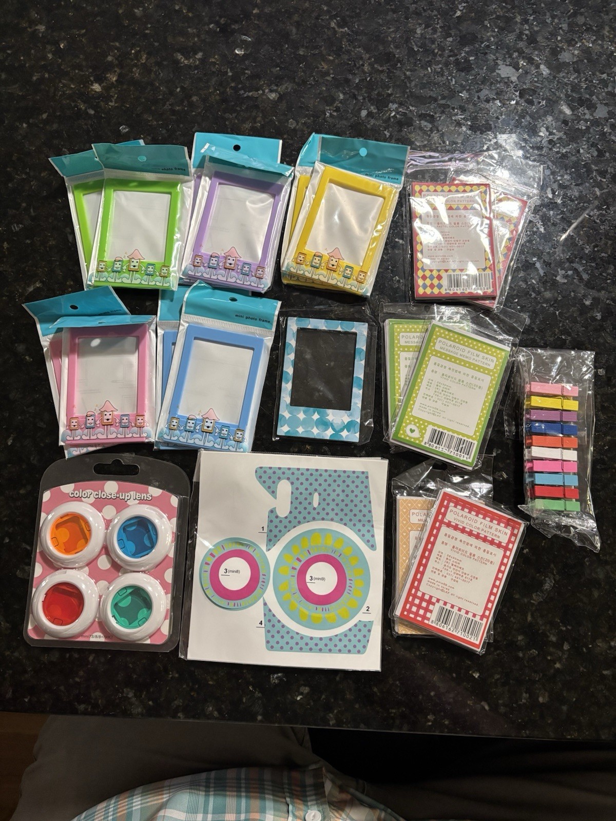 Instax Mini 12 Instant Film Camera Accessories. Film Skins, Frames, Color Lenses