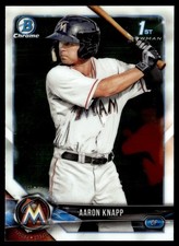 2018 Bowman Chrome Prospects Aaron Knapp Miami Marlins #BCP5