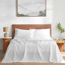 Pure Linen Sheets Set, 100 French Linen From Normandy, Breathable and Durable