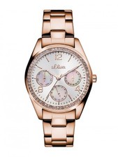 s.Oliver Damenuhr mit Metallband Multifunktion Rosevergoldet SO-3064-MM