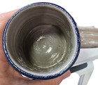 Salt Glazed Hand Made Pottery Mug - North Andover MA EST. 1645. NEW 4" tall 16oz — photo 3