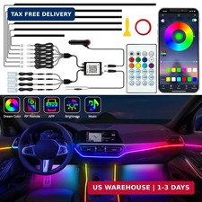 Jushope Interior Car LED Strip Lights, Acrylic LED Lights for Car with Dynamic D