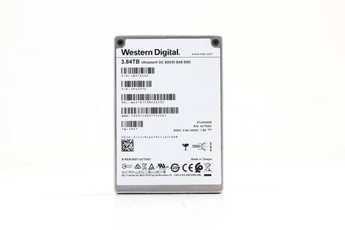 WD Ultrastar DC SS530 WUSTR1538ASS200 3.84TB 2.5" 12Gb/s TLC SAS SSD P/N:0P40370