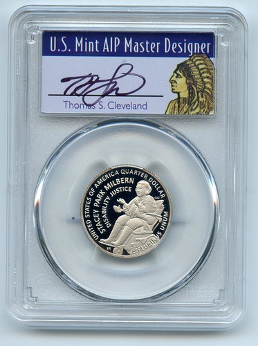 2025 S 25C Clad Stacey Park Milbern Quarter PCGS PR70DCAM FS Cleveland Native