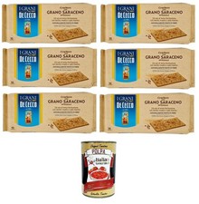 Krakersy De Cecco z gryką, 6x250g, z gryką pełnoziarnistą + polpa