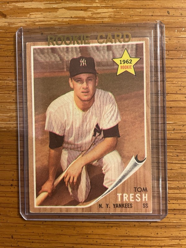 Tom Tresh Yankees 1962 Topps Rookie RC #31 Really Nice EX BV40.00